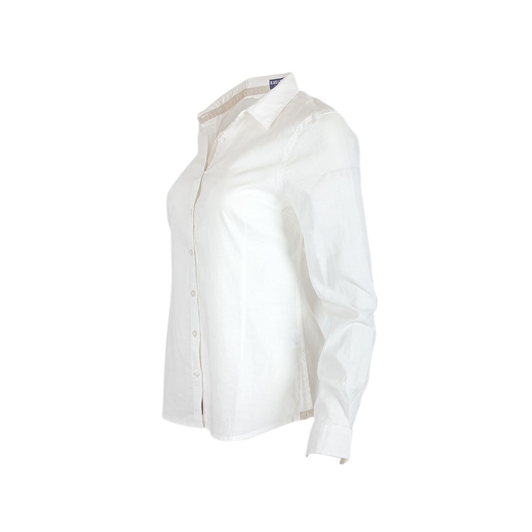 Chemise femme blanche à en lin et coton Blacks Legend