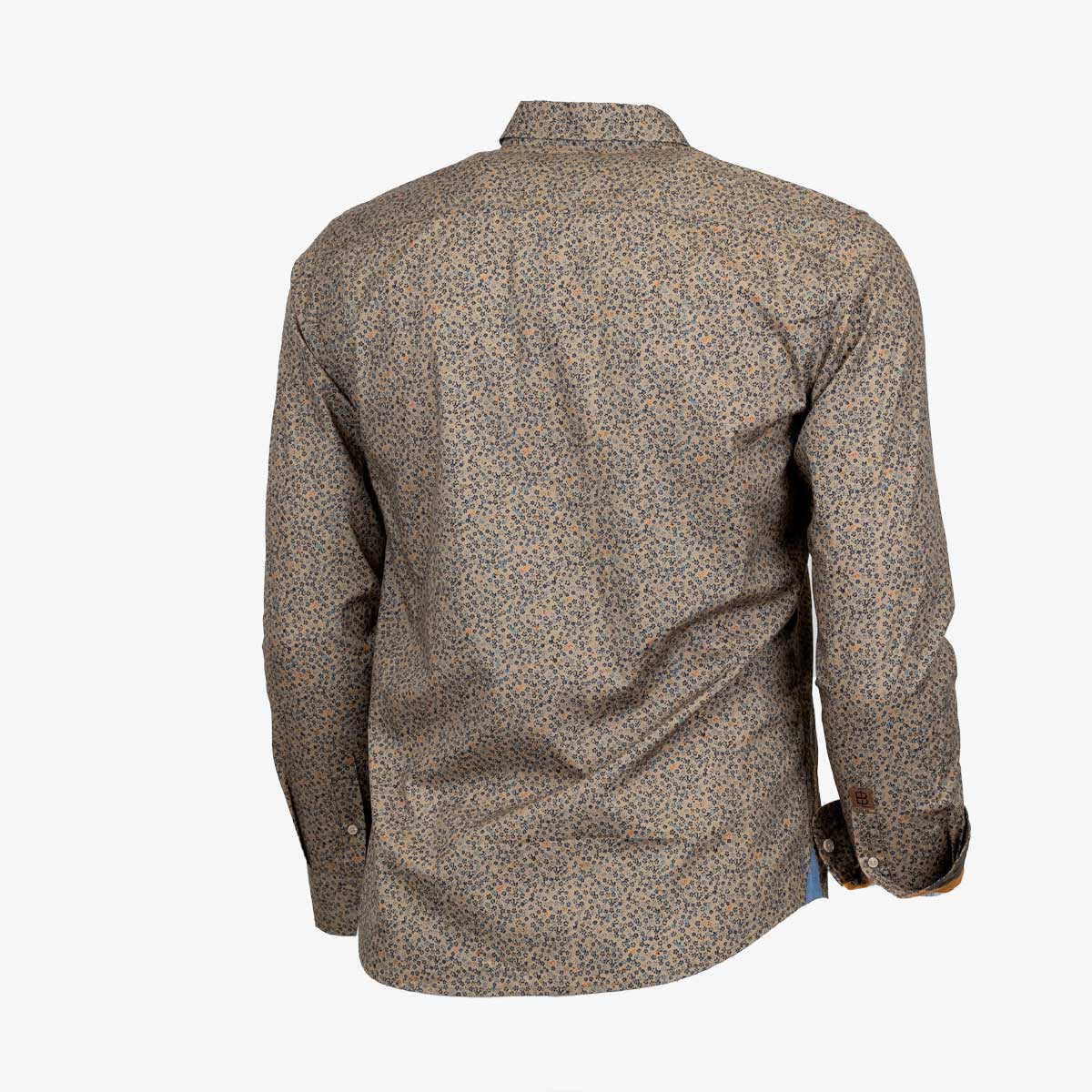 Chemise Manches Longues à Motifs - Kaki A722CL70-VE7-M - Blacks Legend