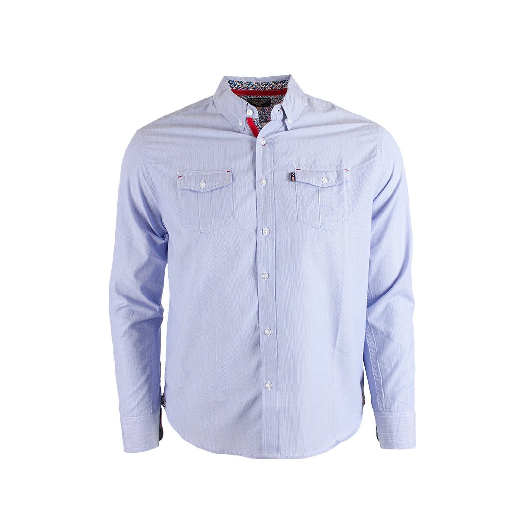 Chemise manches longues coach bleu A612CL20-GR2-S#36949 - Blacks Legend