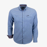Chemise Manches Longues Flanelle - Bleu A722CL06-BL3-M - Blacks Legend