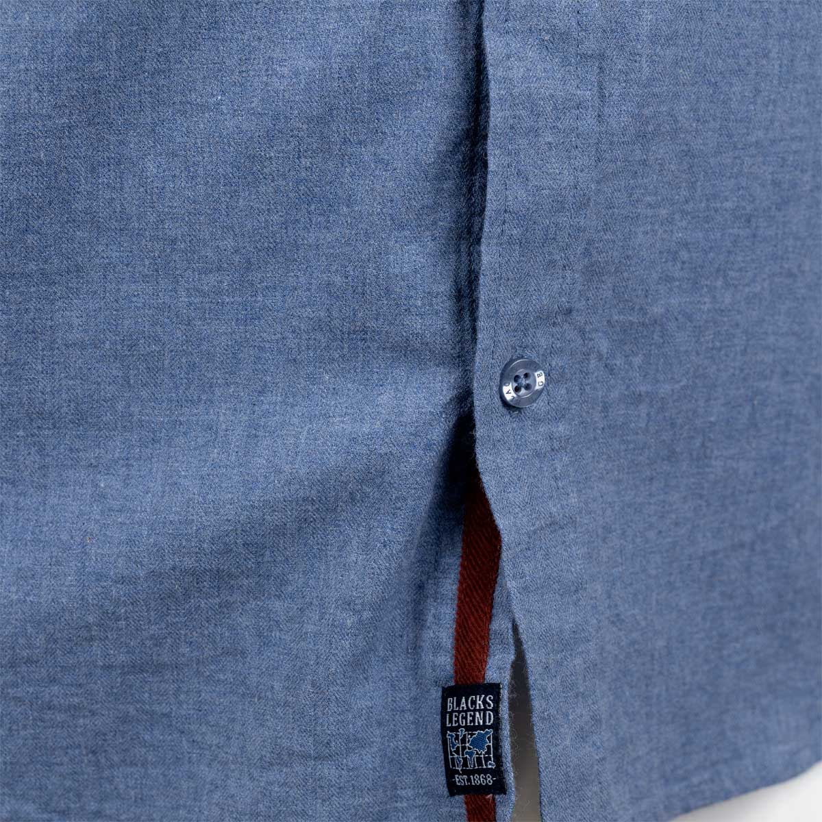 Chemise Manches Longues Flanelle - Bleu A722CL06-BL3-M - Blacks Legend
