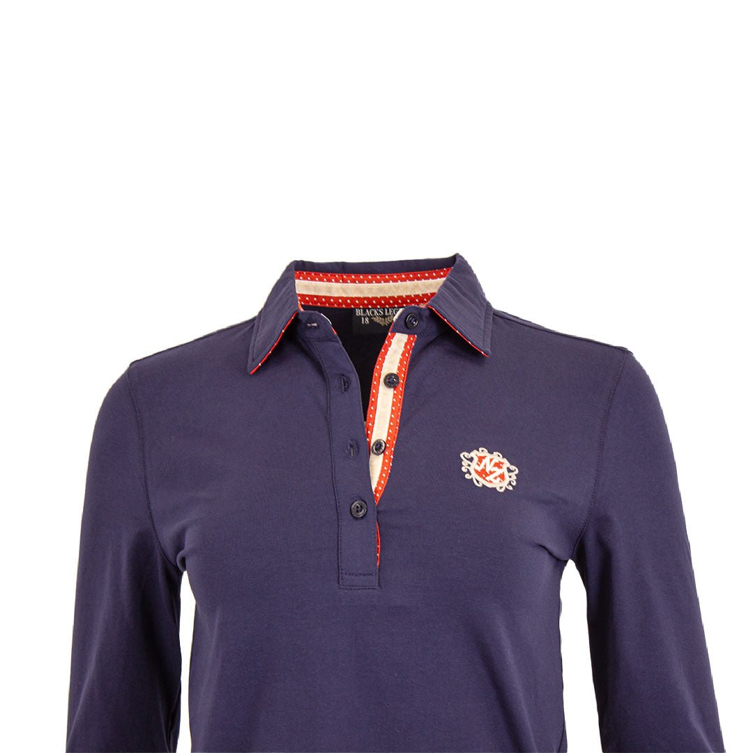 polo manches longues bleu A612PLW01-BL6-36#38963 - Blacks Legend