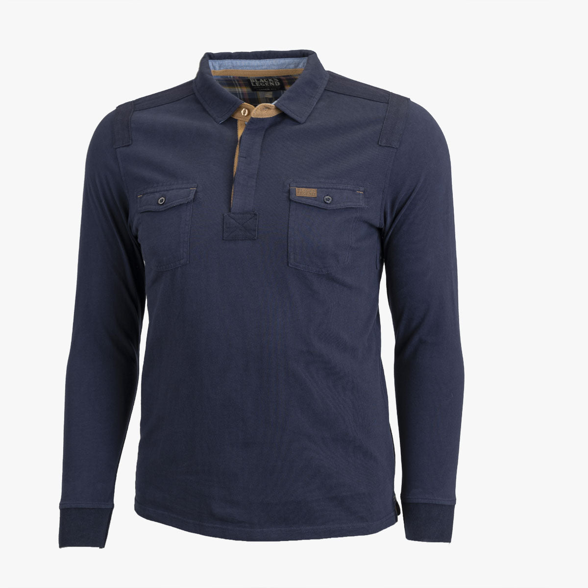 Polo Manches Longues City Bleu A722PL07-BL9-S - Blacks Legend
