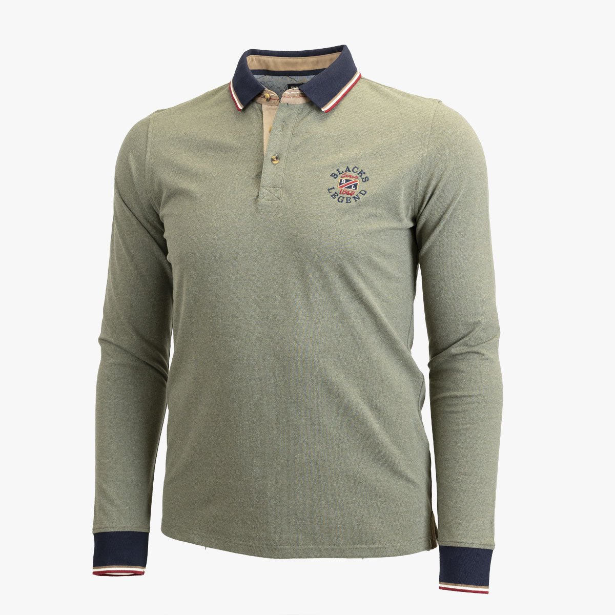 Polo Manches Longues City - Kaki A722PL16-VE7-M - Blacks Legend