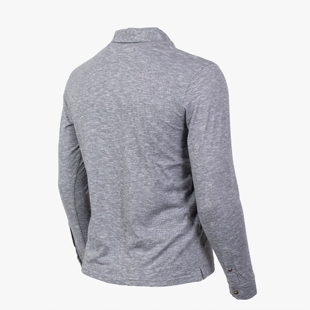 Polo Manches Longues Gris Chiné A612PL22-GR7-S - Blacks Legend
