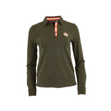 Polo femme vert kaki à manches longues Blacks Legend