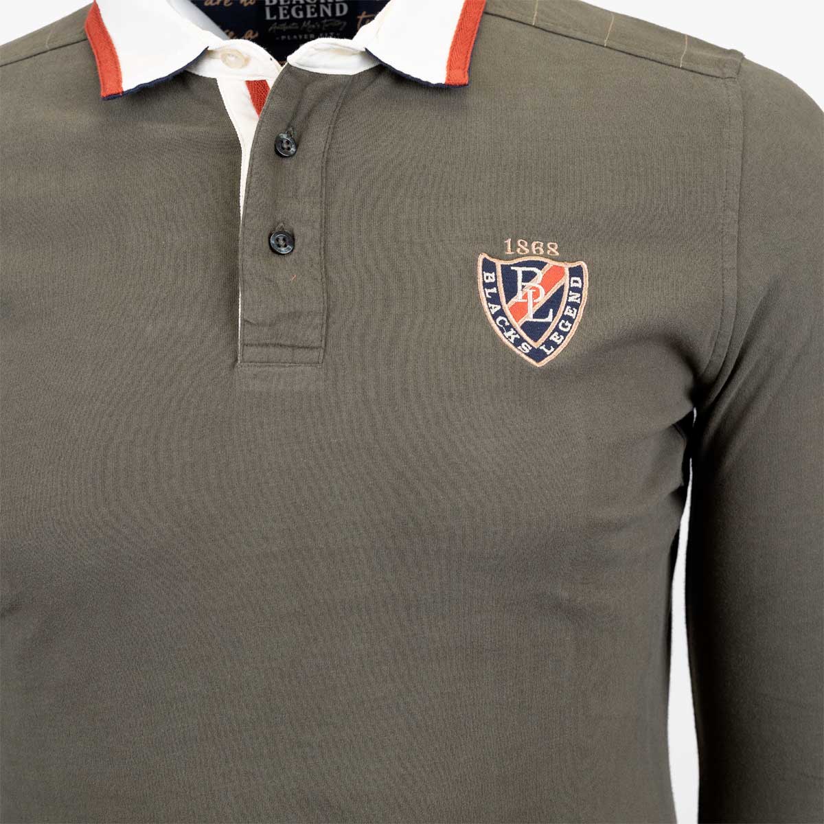 Polo Manches Longues Kaki A722PL18-VE8-S - Blacks Legend