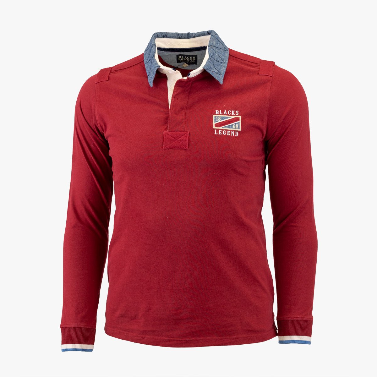Polo Manches Longues Rugby - Rouge A722PL13-RO8-S - Blacks Legend