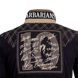 Polo noir Barbarians n°10 à manches longues Blacks Legend (Patch dorsal signé des joueurs)