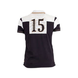 Polo noir et blanc Barbarians n°15 Blacks Legend (Vue de dos)