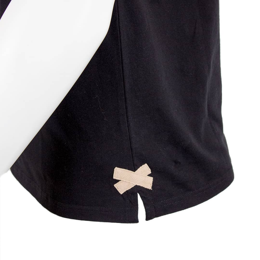 Polo noir "RCT Hall Of Fame" Blacks Legend (Zoom fente latérale)
