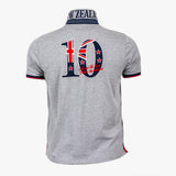 Polo Numéro 10 - Manches Courtes - Gris A612PC19-GR2-S - Blacks Legend