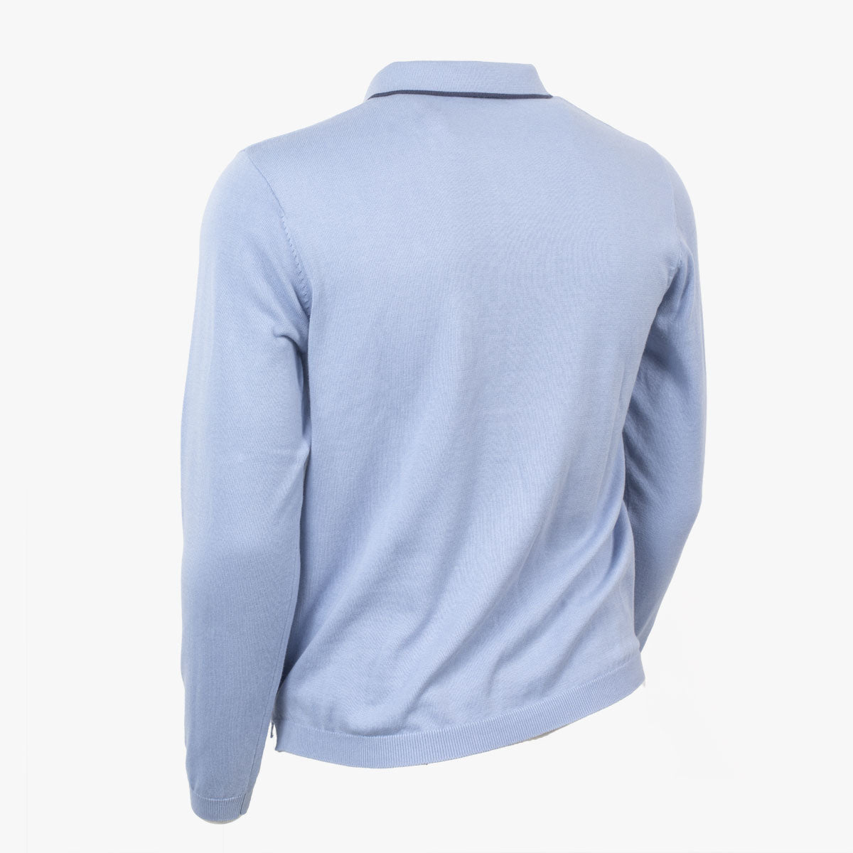 Pull homme bleu col polo - Blacks Legend (vue de dos)