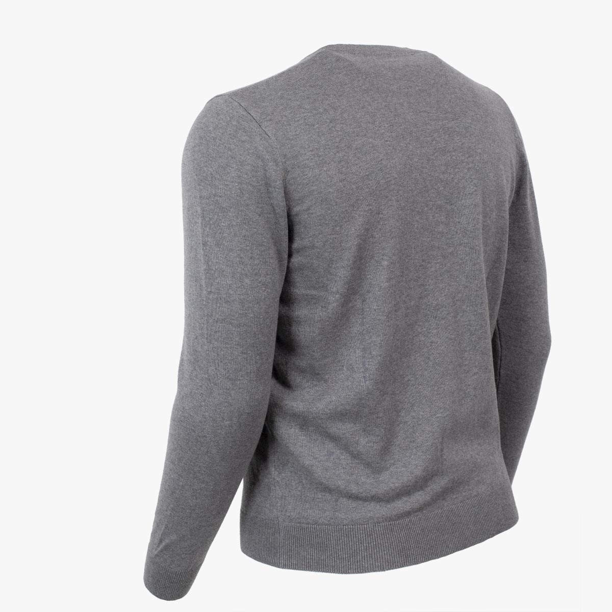 Pull Col V - Cachemire et Coton A612KN20-GR7-M - Blacks Legend