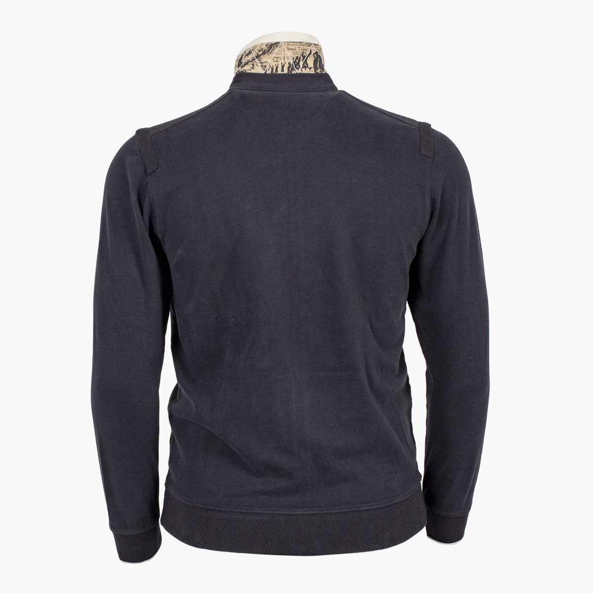 Sweatshirt Col Polo - Noir A612SW03-NO9-S - Blacks Legend
